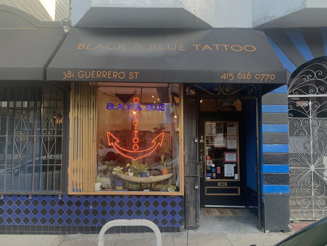 Black and Blue Tattoo